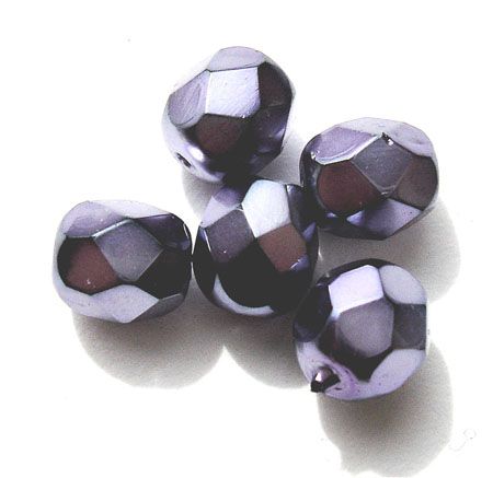 FG687 6mm Metallic Lilac Facet