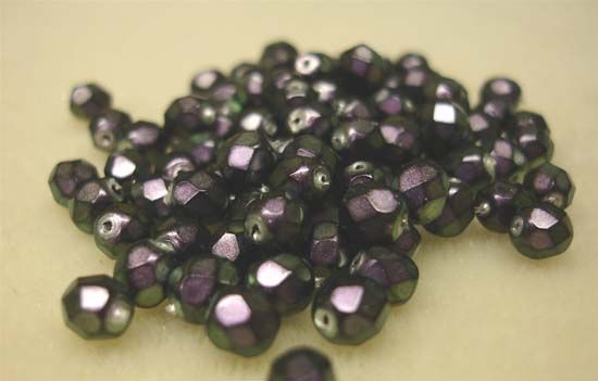 FG691 6mm Metallic Purple Facet