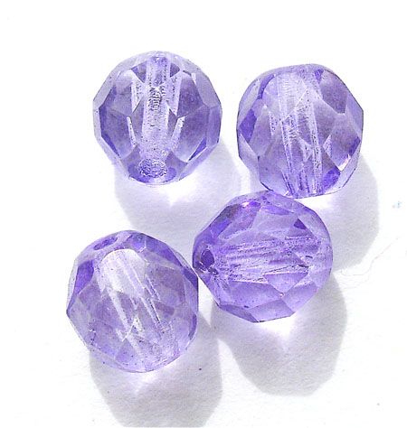 FG824 8mm Dark Lilac Coated Facet