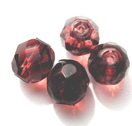 FG825 8mm Wine Coated Facet
