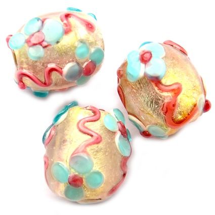 GL2142 15x13mm Turquoise Oval