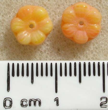 GL0787 9x4mm Orange Flower