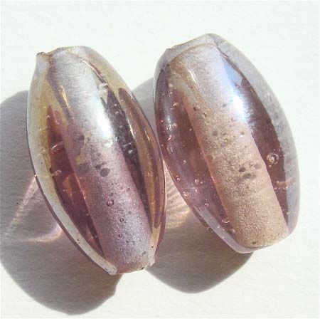 GL0047 16x9mm Lilac Lustred Oval