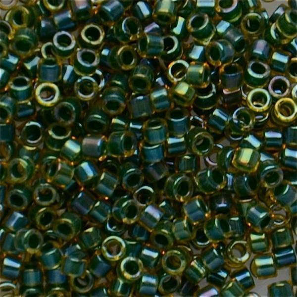 DB0273 Lined Topaz/Olive AB Delica