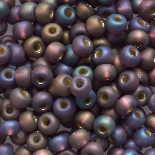 RC391 SL Frost Purple AB Size 6 Seed Beads