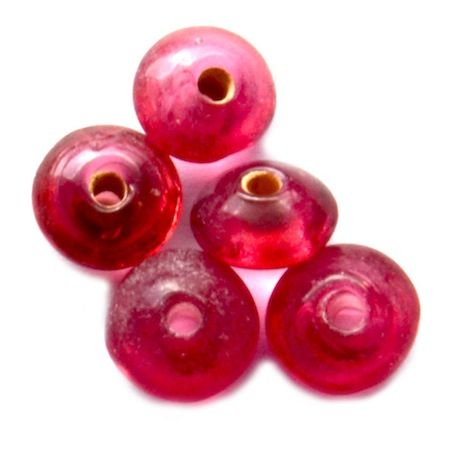 GL0649 7x5mm Rose Pink Chakri Disc