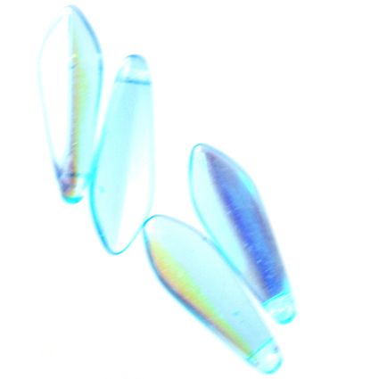 GL0836 15x5mm Turquoise AB Dagger