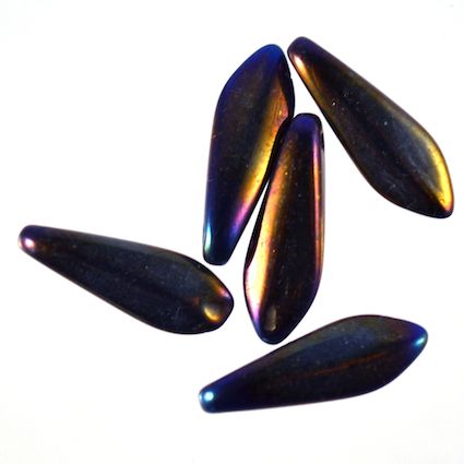 GL0840 15x5mm Bronze Scarab Dagger