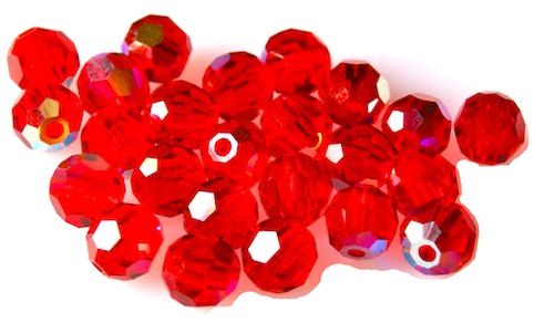 CR405 4mm Light Siam (Red) AB Round