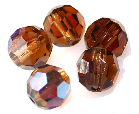 CR604 6mm Smoked Topaz AB Round