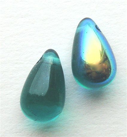 GL1009 10x6mm Teal AB Drop
