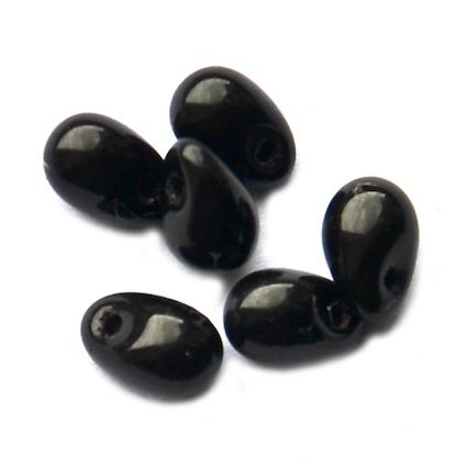 GL1221 4x6mm Black Drop