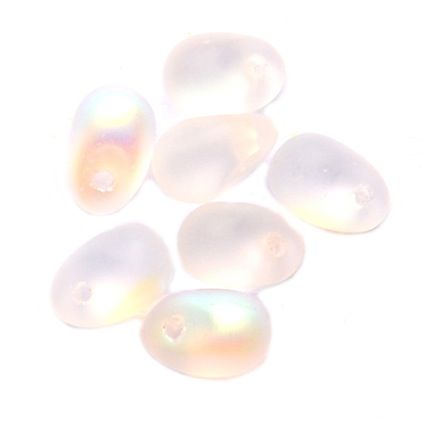 GL1223 4x6mm Matt Crystal AB Drop