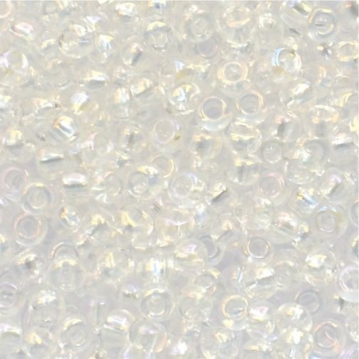RC055 Trans Crystal AB Size 8 Seed Beads