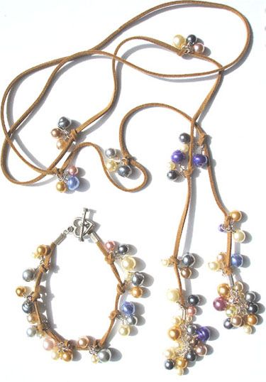 Pearly Lariat & Bracelet bead pack with GP