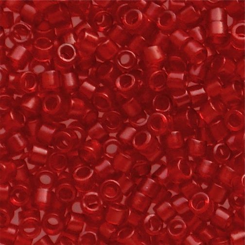 DB0774 Dyed Matte Trans Red Delica
