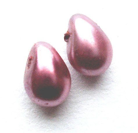 GL1238 4x6mm Mauve Pearl Drop
