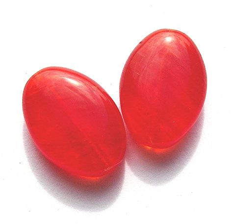 GL2398 Orange Cushioned Oval