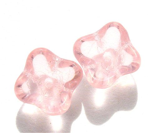GL0987 6mm Pink Curved Flower