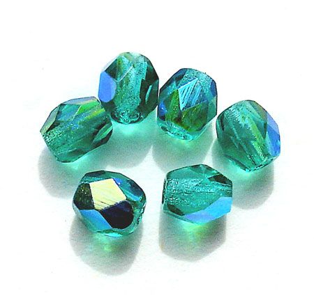FG445 4mm Teal AB Facet