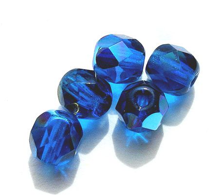 FG655 6mm Capri Blue AB Facet