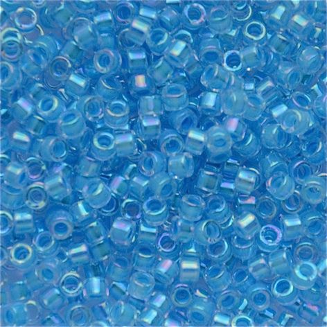 DB0076 Lined Light Blue AB Delica