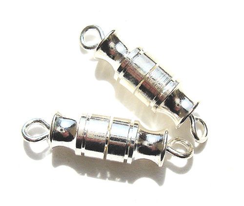 FN022 Silver Barrel Clasp