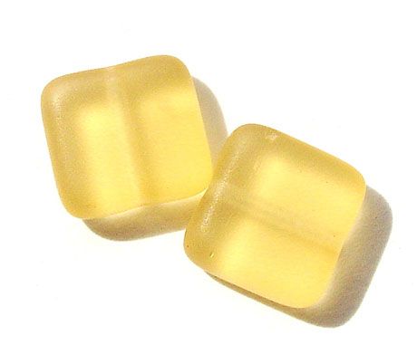 GL2559 8mm Frost Topaz Flat Square