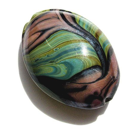 GL2577 Large Purple Swirl Oval