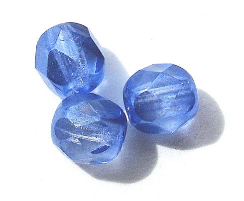 FG695 6mm Pearlised Blue Facet