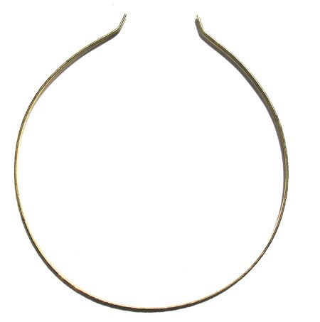 FN079 Gold Plain Tiara Band