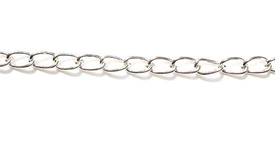 FN132 6mm Link Silver Curb Chain
