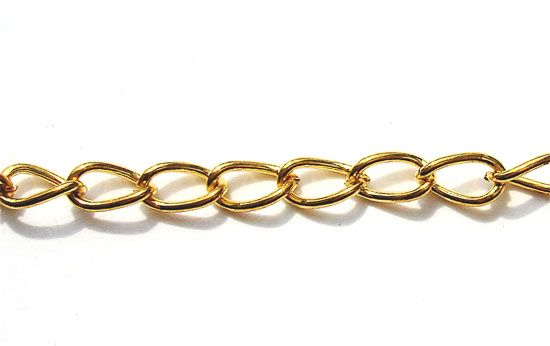 FN132 6mm Link Gold Curb Chain