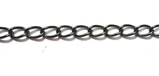 FN132 6mm Link Black Curb Chain