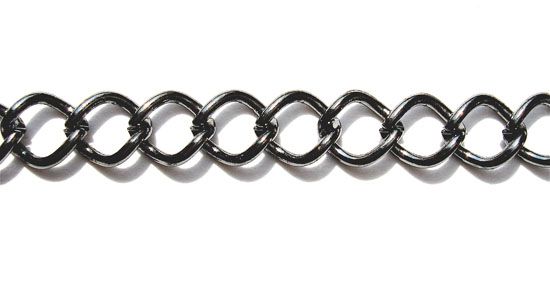FN133 7mm Link Black Curb Chain