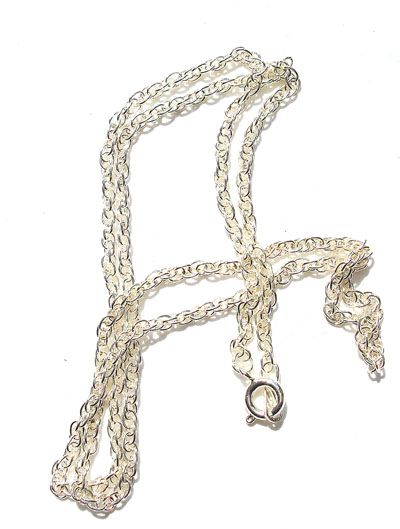 FN164 Silver 20 Inch Medium Rope Chain