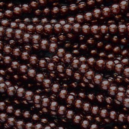 GP408 4mm Rich Brown Glass Pearls