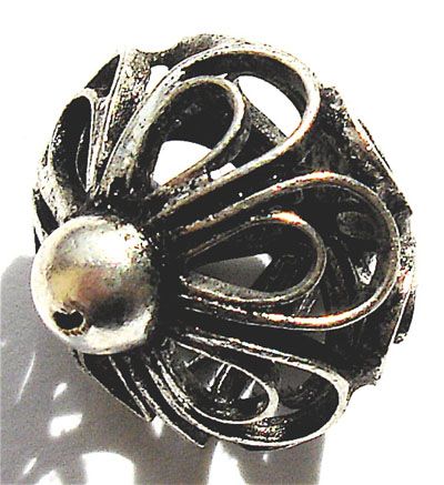 MB430 Antique Silver Filigree Bead