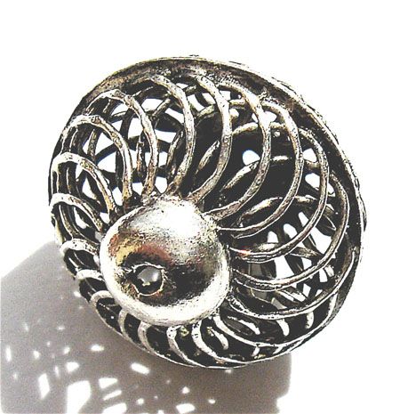 MB432 Antique Silver Filigree Bead