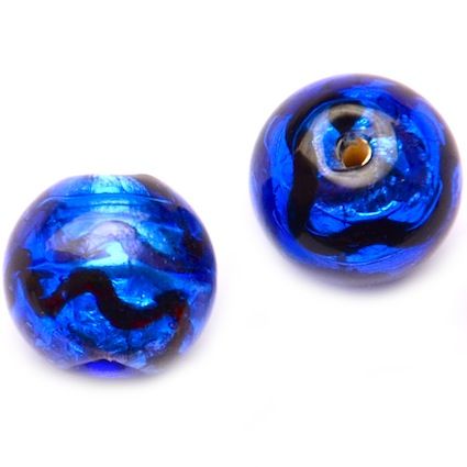 GL1738 14mm SL Blue Stripe Round