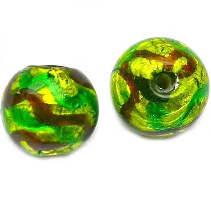 GL1740 14mm SL Green Stripe Round