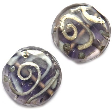 GL1772 Tanzanite Squiggle Disc