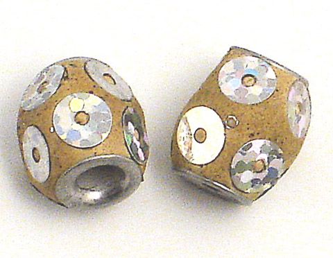 CE052 Putty Decorated Ceramic Barrel