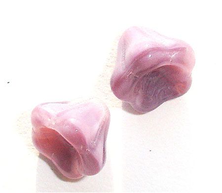 GL1268 8mm Purple Marl Trumpet Flower