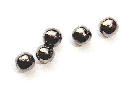 MB002GRB 2.5mm Grey Black metal bead