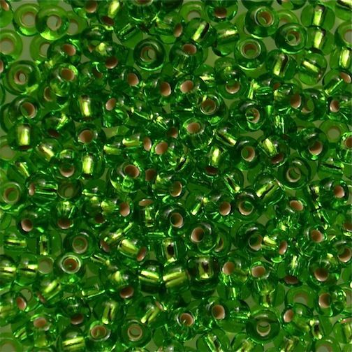 RC649 SL Lime Size 8 Seed Beads