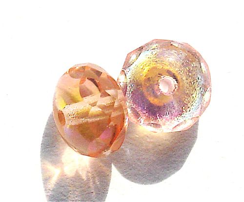 FCR808 8x5mm Pink AB Cushioned Rondelle