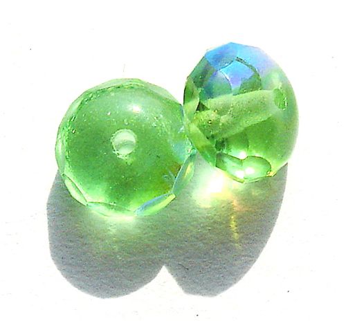 FCR804 8x5mm Green AB Cushioned Rondelle