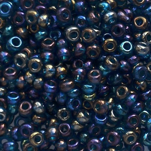 RC705 Trans Grey AB Size 8 Seed Beads