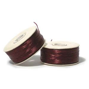 BT013 Burgundy Nymo D 64 yard Bobbin